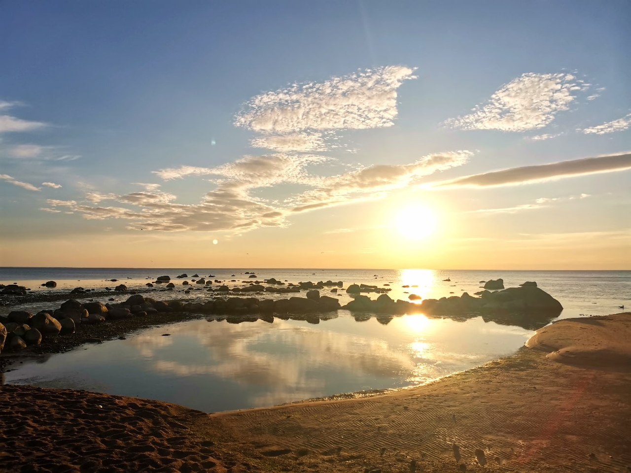 Сосновый Бор залив фото закат
