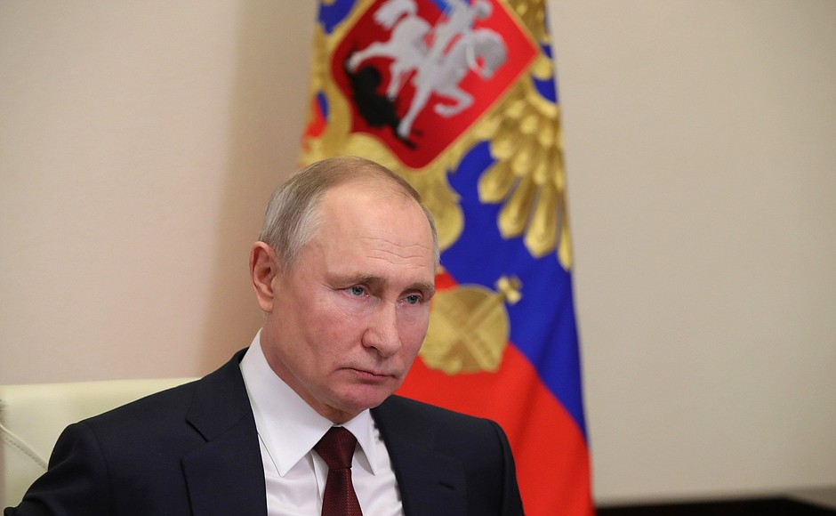 Владимир Путин во время заседания Совета по науке и образованию.