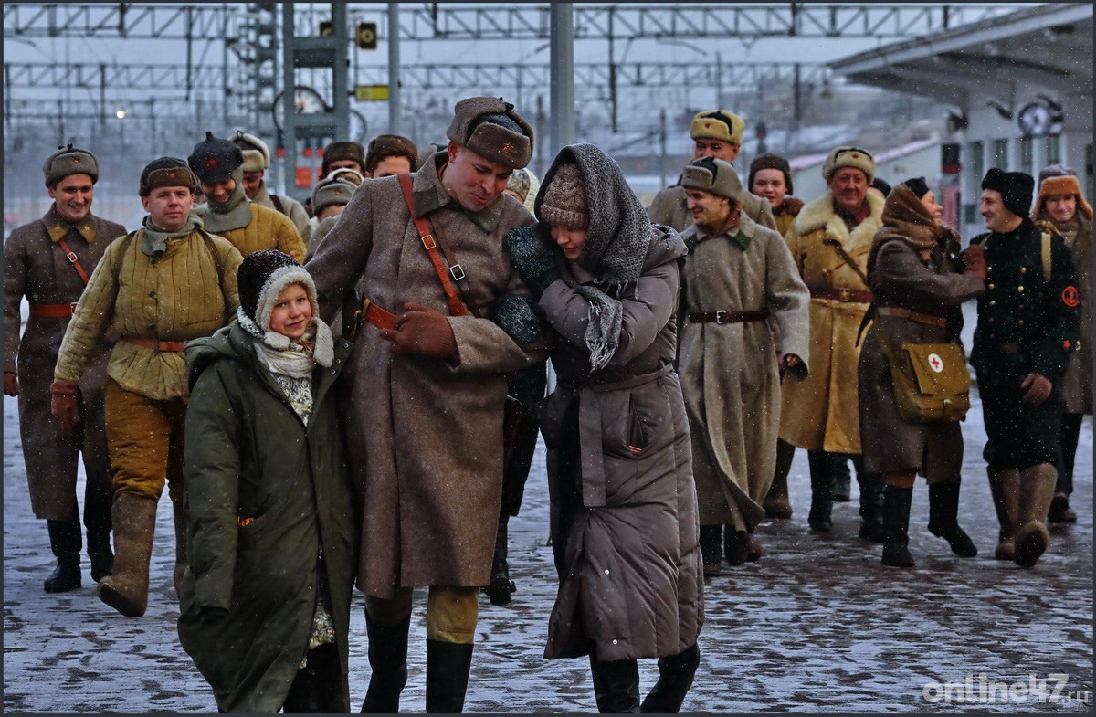 Акция "Поезд победы", посвященная 80-летию освобождения Ленинграда от блокады