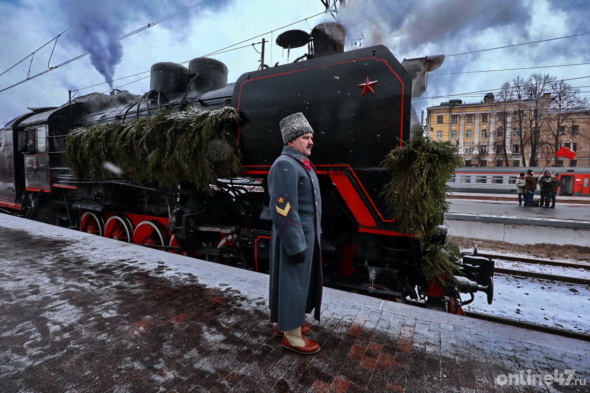Акция "Поезд победы", посвященная 80-летию освобождения Ленинграда от блокады