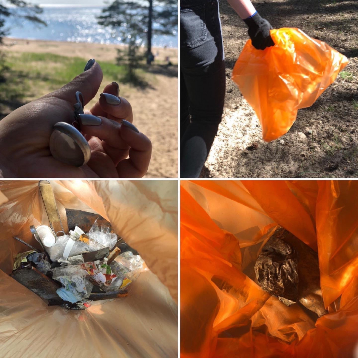 Очистка пляжа от мусора
