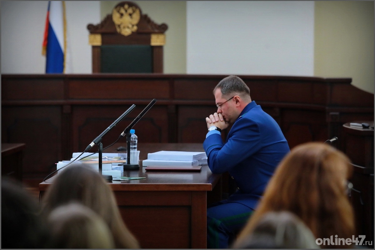 Прокурор Ленобласти Сергей Жуковский на судебном процессе о признании геноцидом преступлений, совершенных фашистами во время Великой Отечественной войны