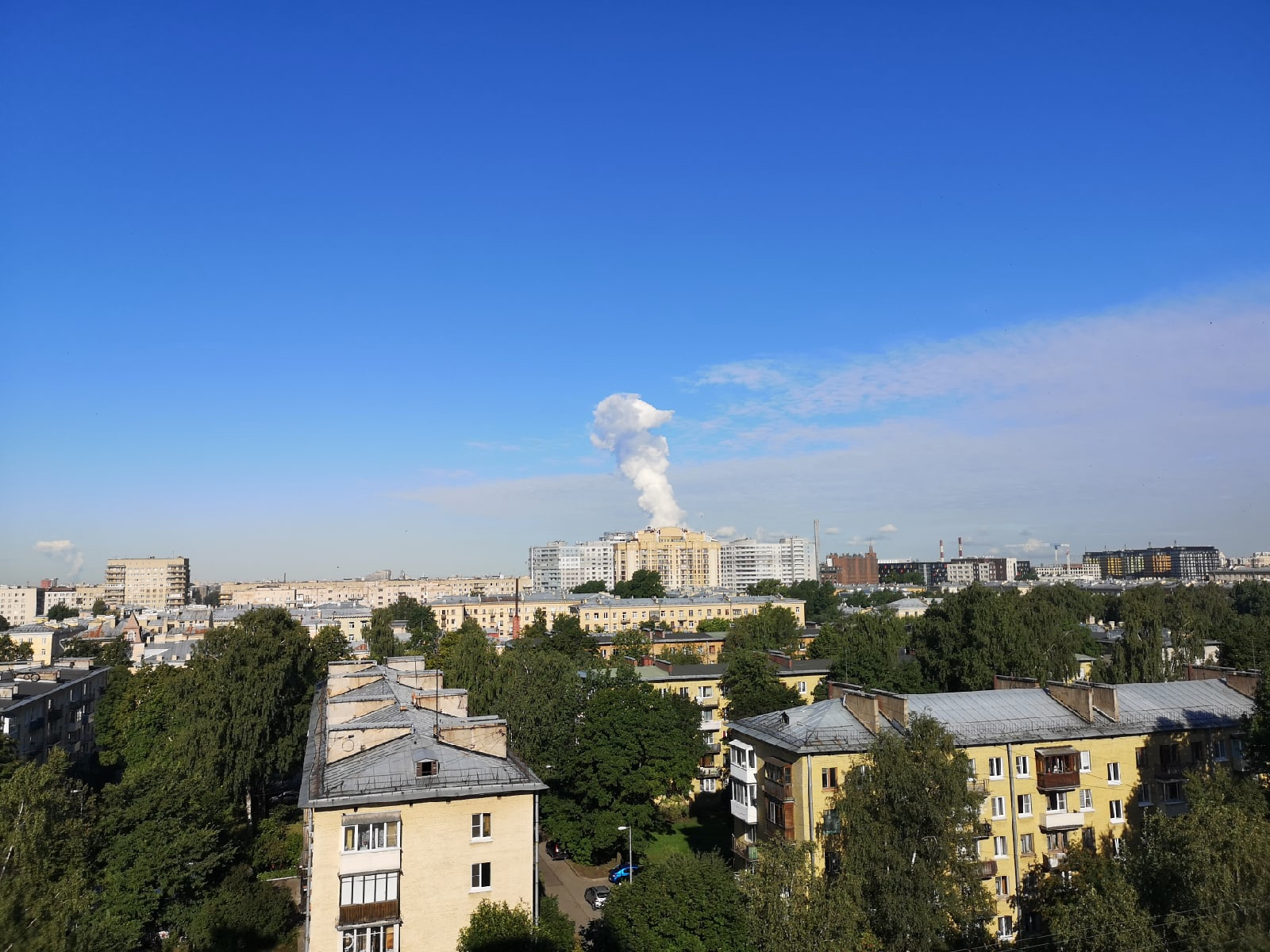 Карта облаков над спб