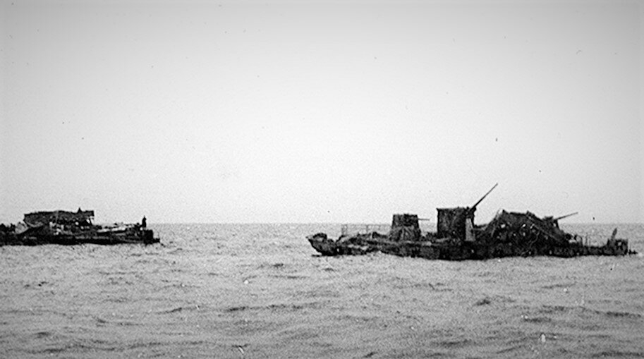 Брошенные «зибели» у острова Сухо, октябрь 1942 года