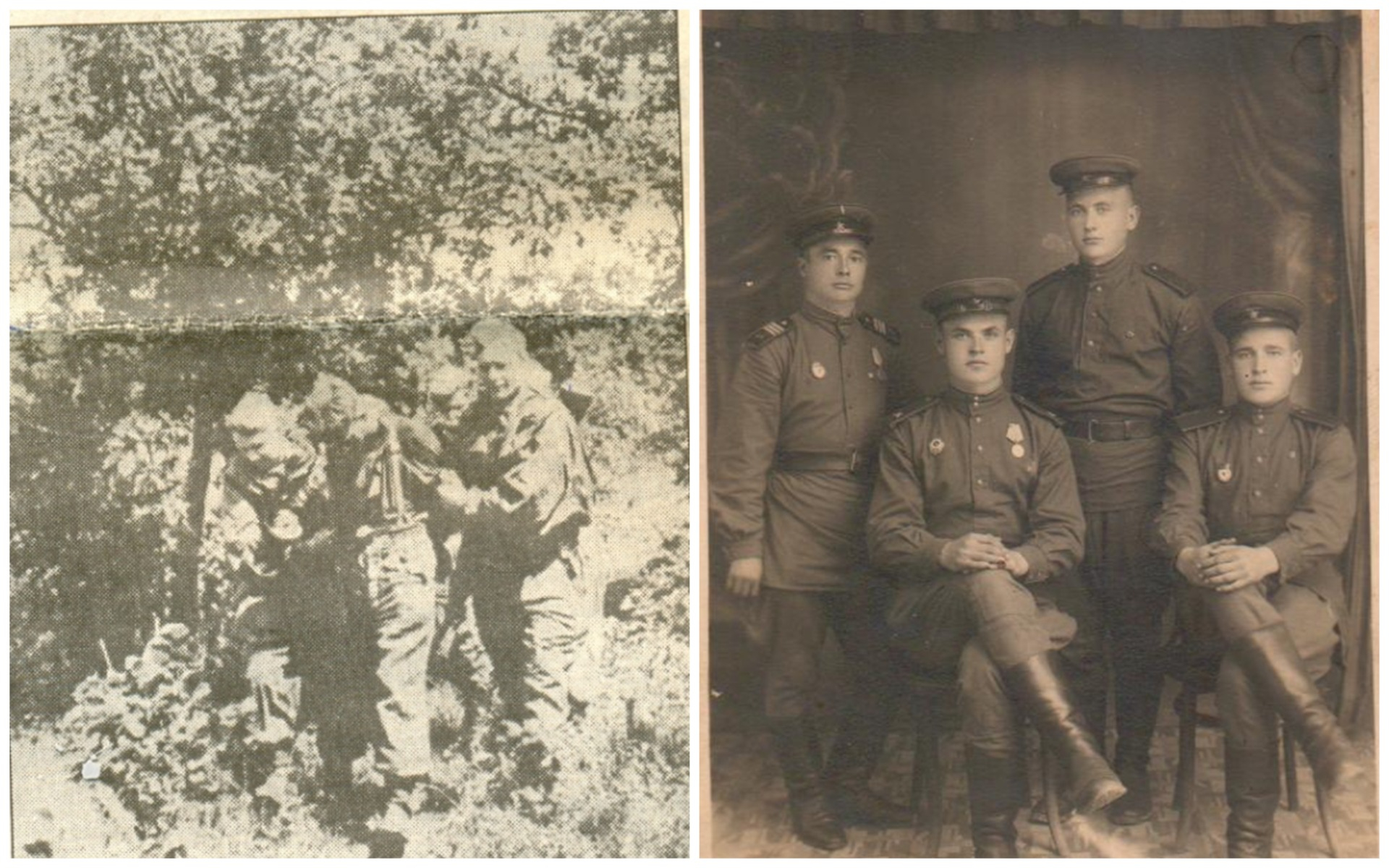 Взятие немецкого сапера в плен в районе Тагино, 5 июля 1943 год / Австрия, 1947 год