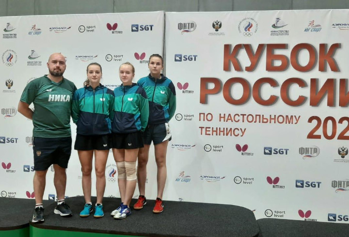 Спортсменки из Ленобласти завоевали бронзу Кубка России по настольному теннису