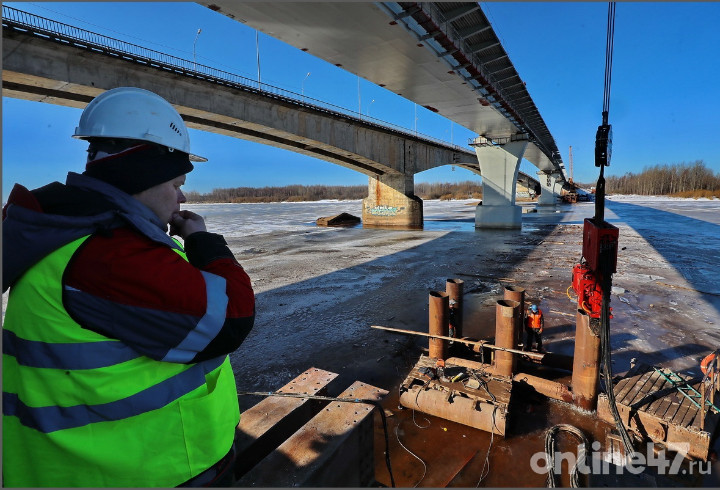 Полным ходом: фоторепортаж Online47 со строительства нового моста через Волхов в Киришах