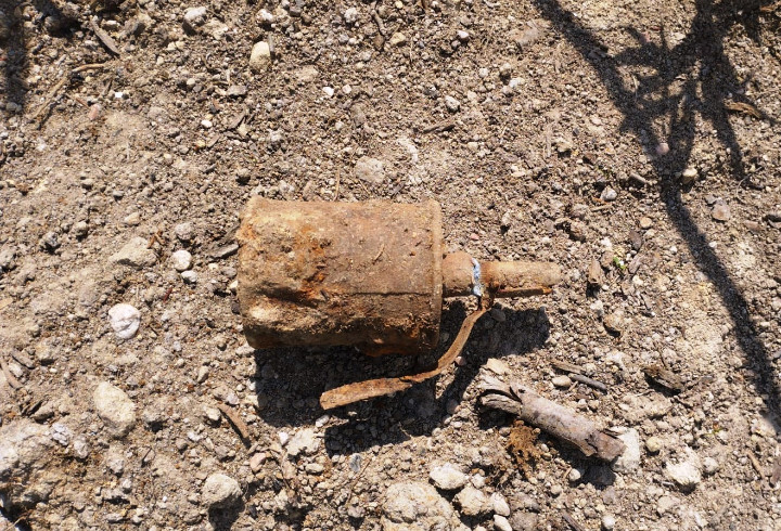 Под Выборгом нашли ручную гранату времен Великой Отечественной войны