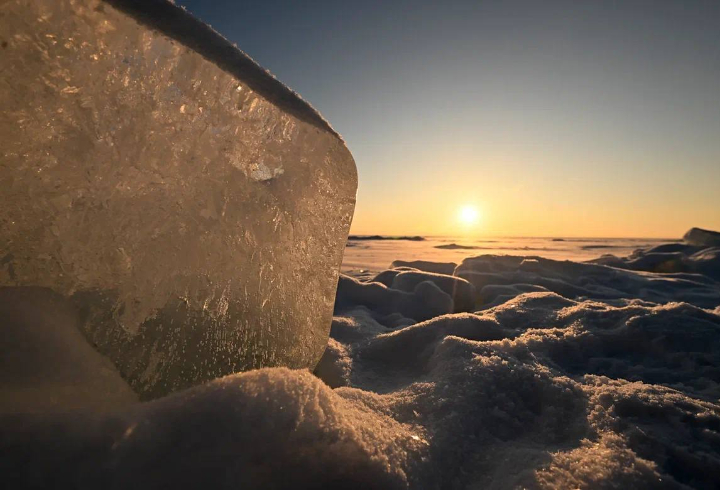 Александр Дрозденко показал красоту снежного побережья Финского залива