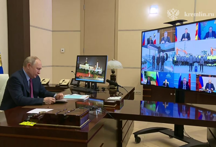 Владимир Путин дал старт закладке основания седьмого энергоблока ЛАЭС