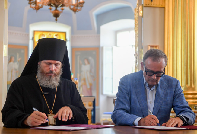 Ленобласть и Выборгская епархия заключили соглашение о сотрудничестве