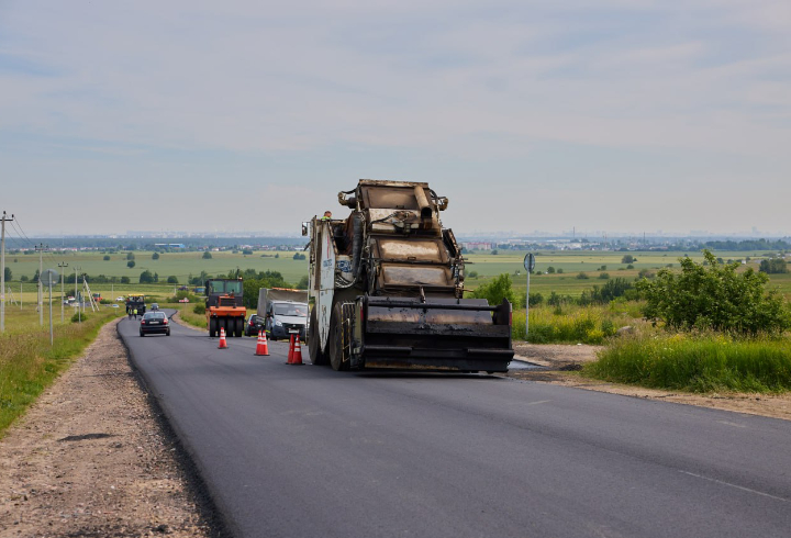 На Красносельском шоссе в Ленобласти отремонтировали два участка дороги