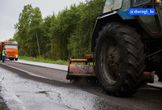 Во Всеволожском районе обновляют участок дороги Мельничный Ручей – Кирпичный Завод