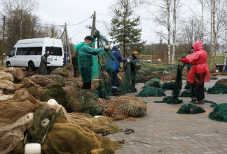 Свыше пяти тонн рыболовных сетей собрали и отправили в зону СВО в Приозерском районе