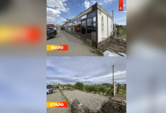 На Кудровском проспекте демонтировали незаконные торговые точки