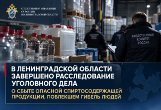 Следствие по делу о массовом отравлении алкогольным суррогатом в Ленобласти завершено